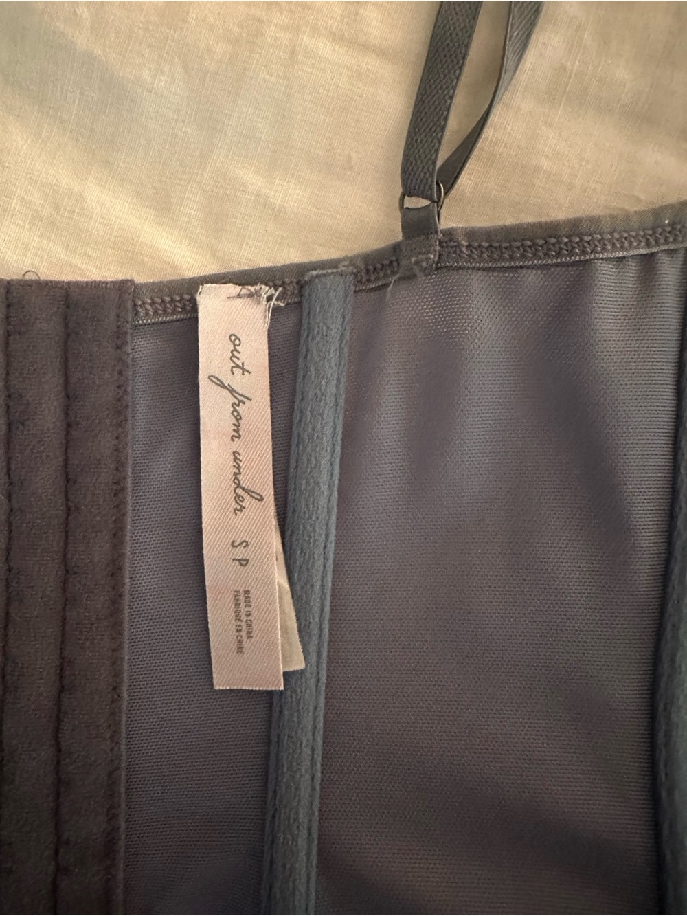 Urban Outfitters Corset Bustier top Dusty Blue - Picture 3 of 3